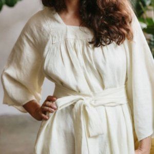 Suunday Linen Yoke Dress